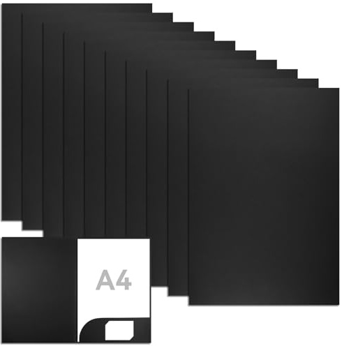10 Pezzi Cartelle Portadocumenti A4, 350 gsm Cartelline Cartoncino