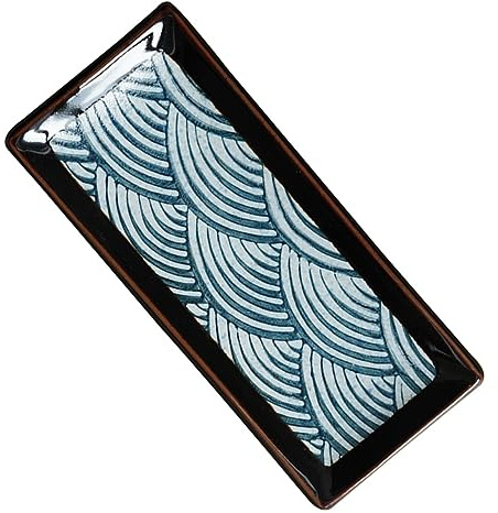 POPETPOP Vassoio Portata Ceramica Rettangolare Per Sushi e Snack Design Giapponese Elegante Piatti Moderni Per Cucina e Servizio Facile Da Pulire e Impilabile