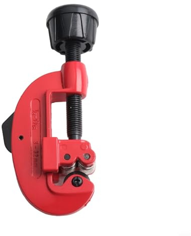 Zilimontt Tagliatubi manuale con ruota di taglio in lega di acciaio temprato, 3-32 mm, regolabile, per tubi in rame, ottone, alluminio, acciaio a parete sottile e plastica (3-32 mm)