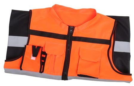 FUTUREORYY Gilet de Sécurité Réfléchissant pour Homme Haute Visibilité Confortable et Respirant Gilet Multifonction pour Cyclisme Course et Chantier Protection Nocturne Renforcée