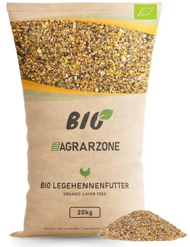 Agrarzone BIO Mangime Sfarinato per Galline Ovaiole 20 kg - Farina Biologica Premium - Alimento Naturale Senza OGM - Produzione Austria - Per Uova Sane & Gusci Forti