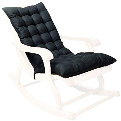 jatour Coussin Fauteuil Jardin Dossier Haut, Rocking Chair Coussin, Chaise Berçante, Coussins Jardin Exterieur, Chaise Jardin pour La Maison Jardin Relax 120 × 50 CM