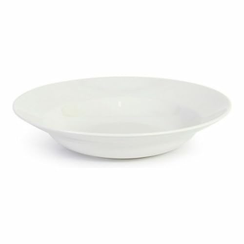 La Mediterránea Plato para Pasta Bari Gres Blanco (6 Unidades)