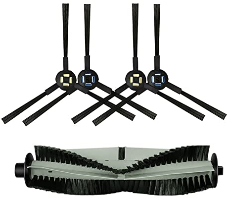 KurOto 5 Sets/set Of Vacuum Cleaner Kits, Main Brush, Side Brush, Replacement Parts For Robot Vacuum Cleaner, Compatible With Iron A9s A9 A7 A80 And A10s L100