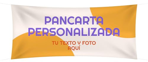 Pancarta personalizada con foto/texto/logo 150x100 cm. y más tamaños│Regalo Nevera y Gafas de Sol│Pancarta fiesta de cumpleaños, graduación, decoración boda, navidad