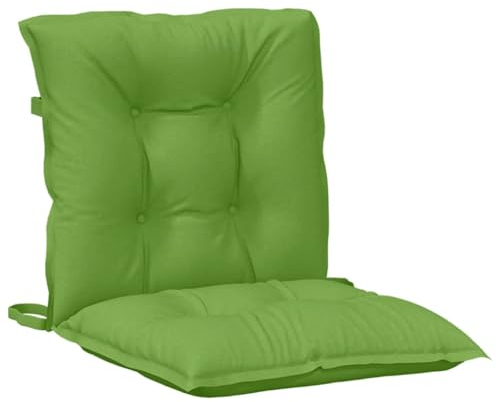 vidaXL Niedriglehner Auflagen 6 STK., Polster Kissen für Gartenmöbel, Stuhlauflage Sitzauflage für Gartenstuhl, Gartenstuhlauflagen, Melange Grün 100x50x7cm Stoff