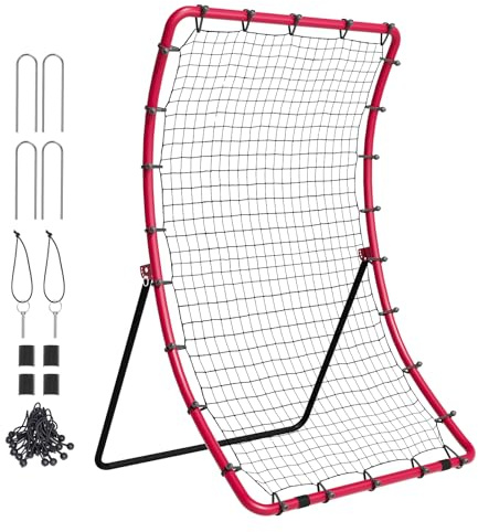 VEVOR Filet de Rebond pour Baseball et Softball, 1219 x 1676 mm, Filet de Lancement de Baseball, avec Cible de Lancer, Filet de Rebond pour Tous Les Angles, pour la Pratique du Terrain et du Lancer