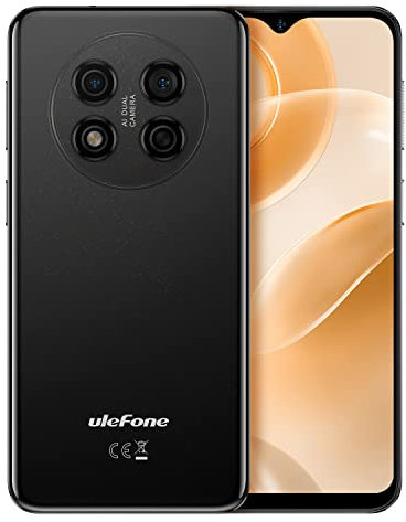 Ulefone NOTE 15 Mobile Phone Unlocked, 3-Card Slot, Quad Core 5GB+32GB, DUAL SIM-Free Android 12 Smartphone, 6.22'' HD+ Screen, 8MP+5MP Camera, 4000mAh Battery, Face Unlock GPS Black