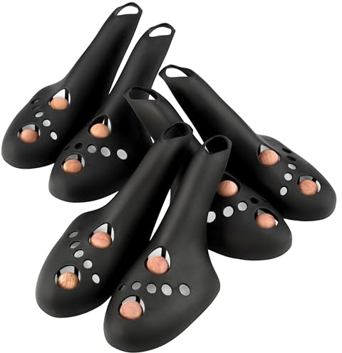 biped FRESH! 3 par skoblock med cederkulor – Extra lätta plastblock – Andas med luftkanaler och äkta cederträkulor – Håller skor fräscha z2929(L = 43-47)