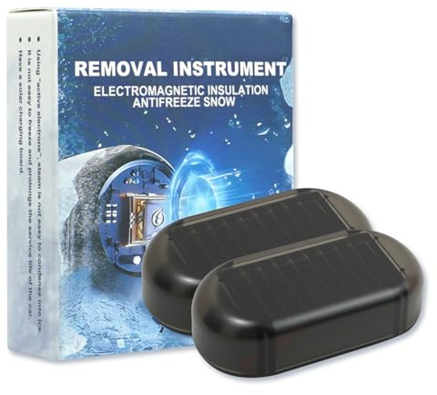 Piaeny 2 PCS Electromagnetic Snow Removal, Anti Freeze Car Snow Removal Device, Electromagnetic Car Defroster De Icer for Car, Winter Design for Fast Ice Clearing and Daily Cold Weather Use