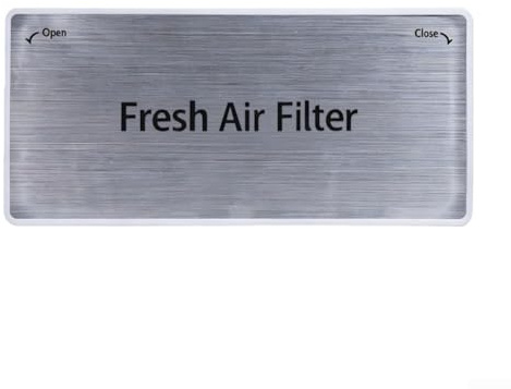 Coperchio filtro frigorifero per ADQ75493301, ricambio per filtro dell'aria LG Frigorifero Frigorifero Frigorifero Coperchio Aria Fresca Componente Accessorio (bordo bianco)