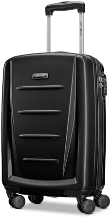 Samsonite Winfield 2 - 20-Inch Hardside Luggage with 360° Spinner Wheels, TSA Lock, Airline Approved - Brushed Anthracite