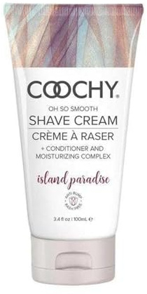 Coochy Shave Cream - Moisturizing Shave Lotion - Gentle Intimate Shaving Cream - For Bikini Area, Underarms, Legs & More - Rash-Free, Hydrating Formula - Island Paradise, 3.4 oz