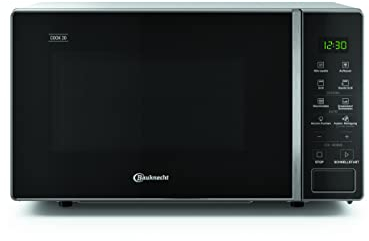 Bauknecht MW 203 SB/ Kombination Grill und Mikrowelle/ 700 W/Freistehend/ 20 L Garraum/ Quartz Grill 1000 W/AutoClean/ Joghurt-Funktion/ Schmelzfunktion/ Warmhalte-Funktion, Silber/Schwarz