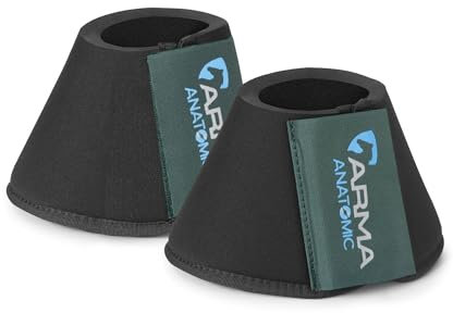 Shires Arma Neoprene Over Reach Boots - Green: Full