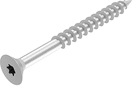 SECCARO spånskruv 4,5 x 45 mm, galvaniserat stål, träskruv med partiell gänga, TX / hexalobular, 200 delar