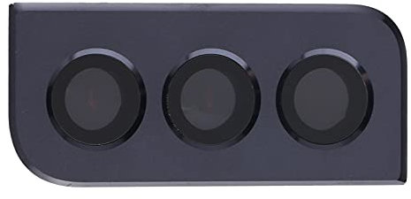COMPATIBILE con Samsung Galaxy S21 G991 G991F vetro posteriore vetrino scocca lente obbiettivo+Cornice RING rear fotocamera BACK camera (Nero)
