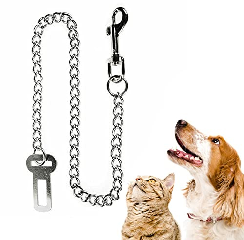 304 Edelstahlkette Hunde Sicherheitsgurt Hundegurt 60cm