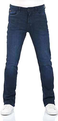 riverso RIVFalko - Pantalones vaqueros de corte bota para hombre, elásticos, azules, W34, Color: Denim azul medio (M236), Talla: 34W / 32L