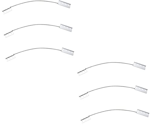 Angoily 6 Stück Sicherheits-Fensterstopper Schranktür-Rückhaltevorrichtung 304 Edelstahl Aluminiumlegierung Fensterbegrenzer Sicherheitsfenster Anti-Fall-Ketten