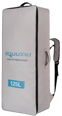 SOUUXIU 105L/125L Paddle Board Storage Bag Inflatable Paddle Board Backpack Large Capacity Tear-Resistant Stand-Up Board Travel Bag Portable Surfboard Backpack Suitable for Surfing Beach Water Sports
