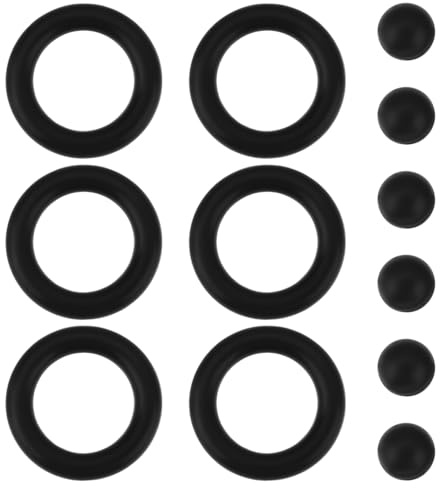 LT Easiyl 6 uppsättningar tryckavlastningsanordning PRD tätningskit 11 x 1,9 mm O-ring med 4 mm tryckboll kompatibel med Triton elektrisk dusch svart