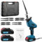 Reciprocating Saw,21V Cordless Sawes,0-4000 RPM Variable Speed Reciprocating Saws, Electric Saws to Cut Wood,Metal, for PVC Cutting with 8 Saw Blades,2 Batteries (Blue)