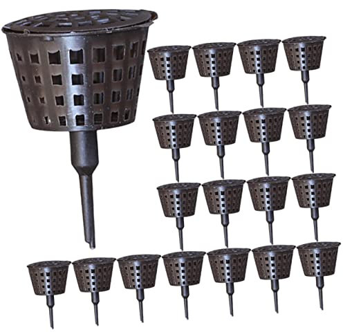 ifundom 20pezzi Cestini Per Fertilizzanti in Plastica Riutilizzabili Inserti Per Cestini Per Bonsai Per Piante Design Punta Per Facile Inserimento