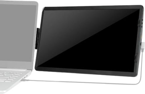 Genérico Bärbar utökad bildskärm för bärbar dator, 35,8 cm extra skärm, extern bildskärm för 1080P bärbar dator med 2 portar, för resor, konferensbord, företag