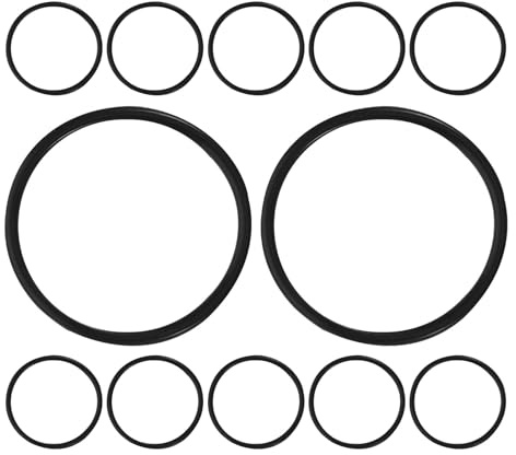 Beavorty Set 12 Anelli in Gomma Antiurto per Microfono a Condensatore, Fasce Elastiche Smorzatrici Compatibili Supporto da Tavolo per Podcast e Registrazioni Professionali