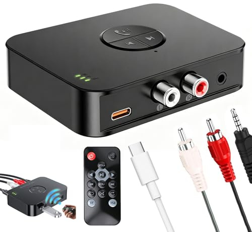 Receptor Bluetooth 6.0 HiFi con Jack 3.5 mm para Smartphone Coche