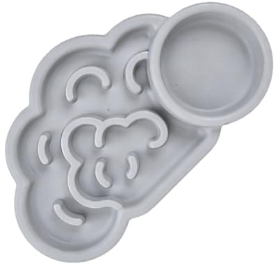 Durabilité, Plats d ' Alimentation en Silicone résistants à la Mastication, en Forme de Nuage, Plats d ' Alimentation pour Animaux de Compagnie, Alimentation Lente, Bol Anti-avalement, récipients