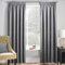 Enhanced Living Matrix Grey Silver Curtains for Living Room - 46x72 inch (117x183 cm) - Tape Top Noise Reducing Thermal Curtains for Bedroom - 2 x Curtain Panels