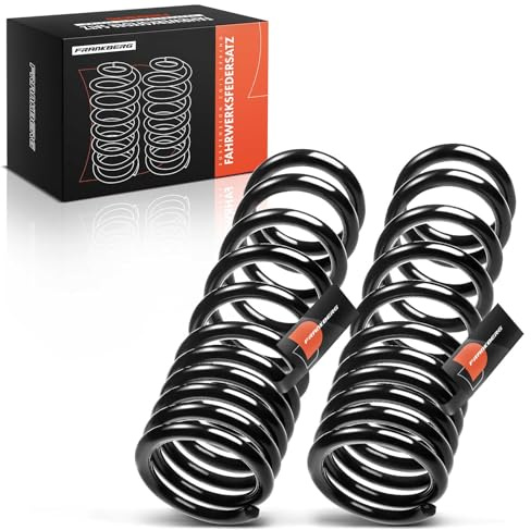 Frankberg 2x Muelles de chasis Muelles de suspensión Compatible con Serie 5 E34 518i 520i 24V 520i 524td 525i 24V 525i 525tds 525td 530i V8 530i 535i 540i V8 1987-1995 Replace# RA5177,RA5017