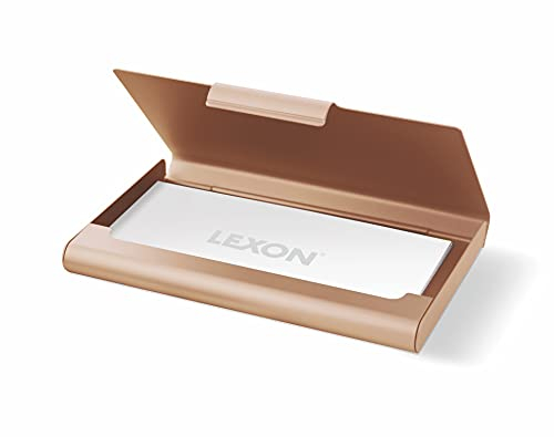 Lexon Card Box Aluminium Visitenkartenetui (Gold)