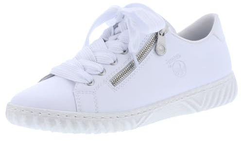 Rieker Baskets N0900 pour Femme, Blanc., 41 EU