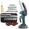 Ailgely Mini motosega batteria 6 e 4 pollici, 21 V motosega elettrica a mano piccola sega potatura batteria, 2 x 2000 mAh, 2 catene, per tagliare rami e legno nel giardino