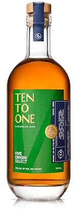 Ten To One Five Origin Select | 70cl, 46% ABV | Premium Small Batch Rum