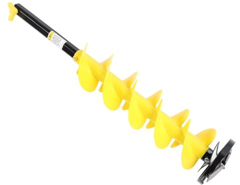 Ice Auger Bit Auger Drill Bit Electric Auger Bit Compatible with 1/2 Drill Chuck for Ice Post Hole Digger