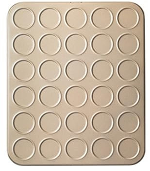 Bireet Teglia professionale per macaron e biscotti, elegante teglia antiaderente per macaron fatta a mano