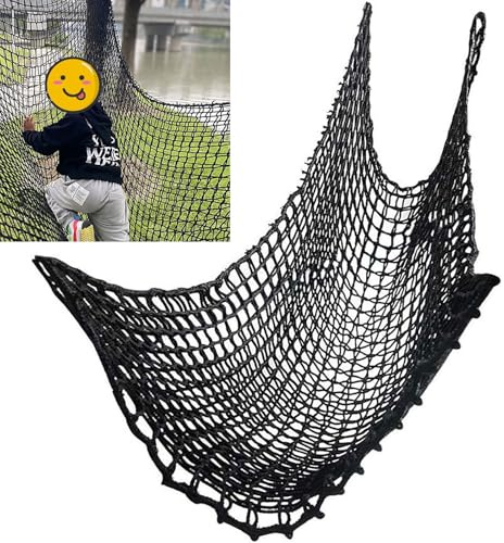 Doppelschichten Kletternetz, Spielplatz Sicherheitsnetz Für Kinder Im Freien, Seilbrückenbaumhaus-kits Für Garten, Loft-netz, Klettern Frachtnetz, Polyester Hochleistungs-freizeit-anti-fall(Size:1x2m)