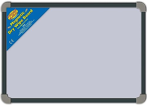 A2 Versatile Magnetic Whiteboard with Durable Plastic Frame and Wooden Back - 60x45cm - Ideal for Home, Office, and Educational Use