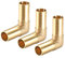 sourcing map 3 Piezas Conector Manguera de Lengüeta de Latón, 19mm Codo de Latón de 90 Grados, 90 grados Codo Espiga para Manguera