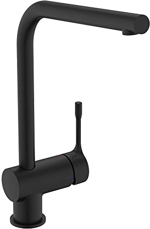 Ideal Standard Ceralook Single Lever l-Shape spout Kitchen tap, BD572XG, Silk Black