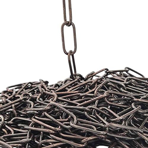 1,5m Kette 3,8mm Brüniert Altmessing Glatt Eisen Leuchtenkette Zierkette Vintage Tragkraft 18kg