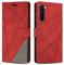 SONWO Case for OnePlus Nord 5G, PU Leather Flip Wallet Case Magnetic Closure Cover Card Slots Phone Case for OnePlus Nord 5G, Red