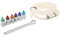 AOWINHIT Bremsen-Entl¨¹ftungsschl¨¹ssel-Set, Metall, Gummi, 6 Adapter, 1 Ablassschlauch, Universell Auto, SUV, Leicht-LKW,Handwerkzeuge