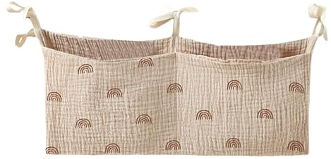 Générique Organisateur De Rangement Pour Berceau, Poche de Rangement pour Lit de Bébé, Accessoires Léger Pour Parc Avec Déco Chambre Enfant Maison