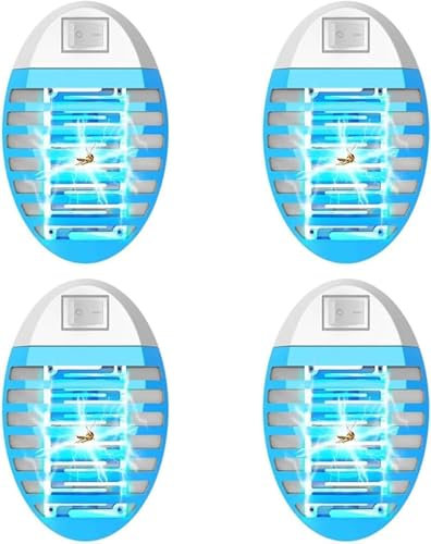 Lampe Anti-moustiques Électrique,Moustiquaire Électrique avec Lumière, pour Maison, Jardin, Intérieur, Extérieur, Cuisine, Salon, Insectes, Moustiques, Mouches, Falene, Anti Mouche