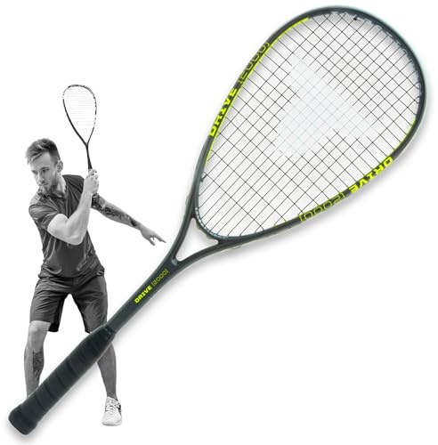 Talbot-Torro Squashschläger Drive 2000 – Leichter Allround-Schläger – Für Einsteiger & Freizeit – Graphit-Composite Rahmen – besaitet & spielbereit